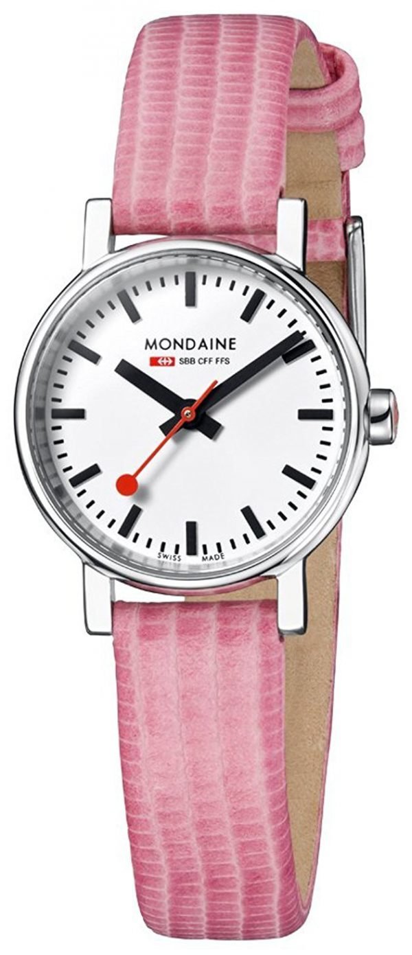 Mondaine Evo Petite A658.30301.11sbp Kello Valkoinen / Nahka