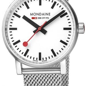 Mondaine Mse.35110.Sm Kello Valkoinen / Teräs