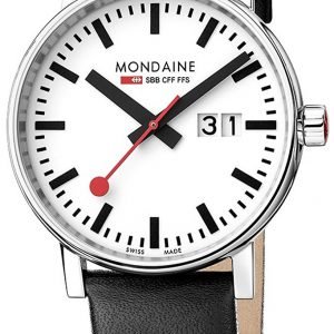 Mondaine Mse.40210.Lb Kello Valkoinen / Nahka