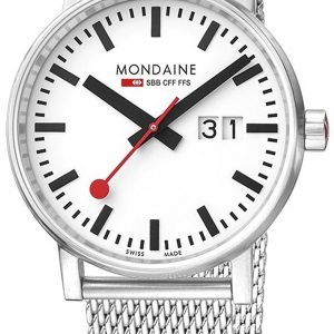 Mondaine Mse.40210.Sm Kello Valkoinen / Teräs