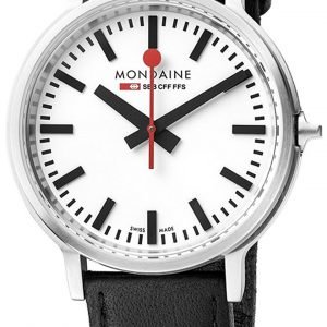 Mondaine Mst.4101b.Lb Kello Valkoinen / Nahka