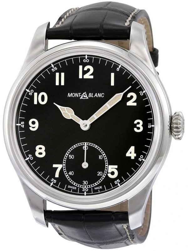 Montblanc 1858 113860 Kello Musta / Nahka