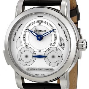 Montblanc Nicolas Rieussec 111012 Kello Hopea / Nahka