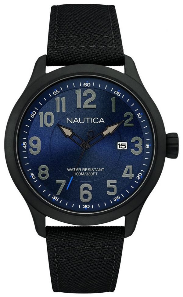 Nautica Analog Nai11515g Kello Sininen / Nahka