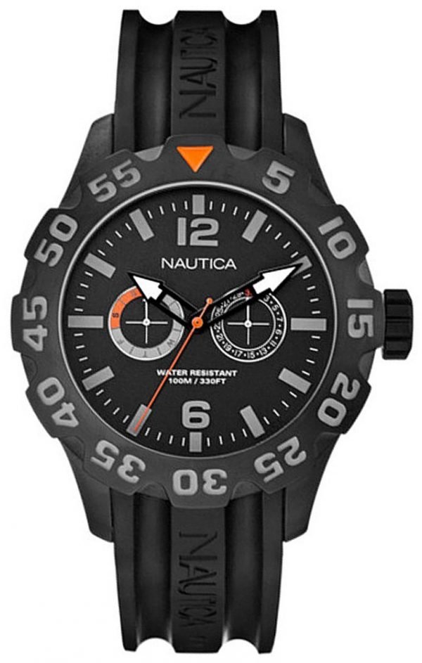 Nautica Bfd 100 A17617g Kello Musta / Muovi