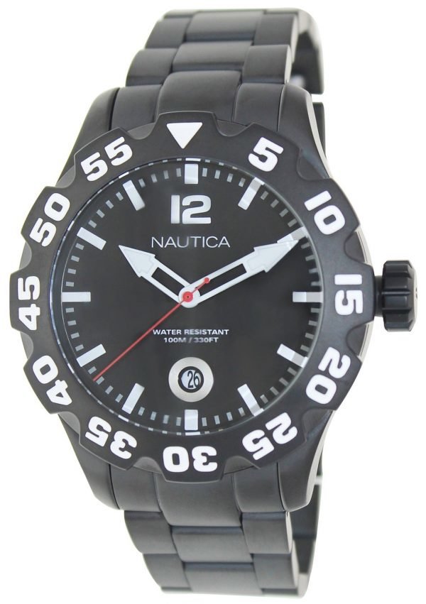 Nautica Bfd 100 N20095g Kello Musta / Teräs