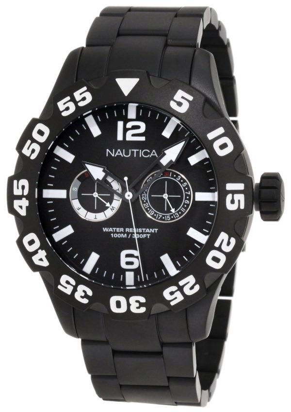 Nautica Bfd 100 N23099g Kello Musta / Teräs