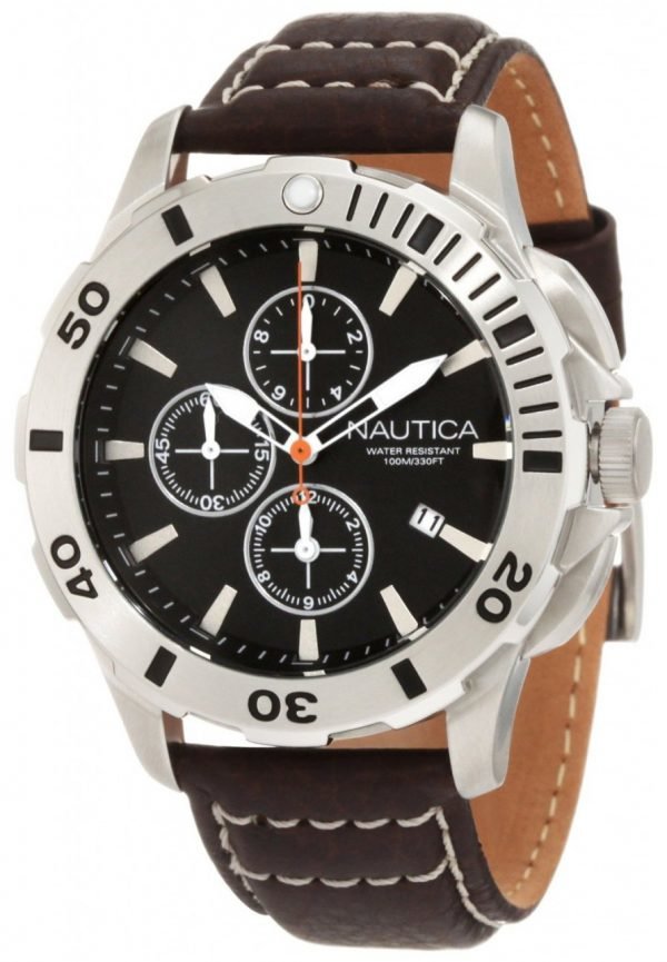 Nautica Bfd 101 N18643g Kello Musta / Nahka