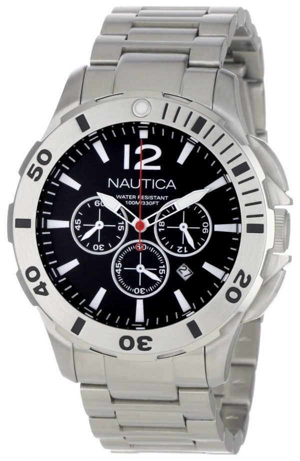 Nautica Bfd 101 N23519g Kello Musta / Teräs