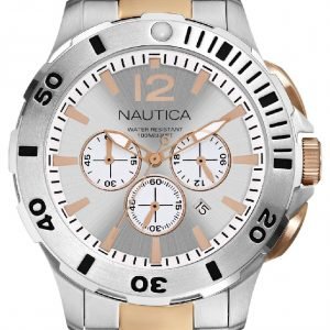 Nautica Bfd 101 N27525g Kello Hopea / Punakultasävyinen