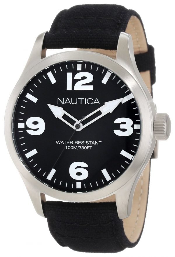 Nautica Bfd 102 N11556g Kello Musta / Nahka