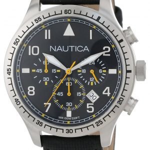 Nautica Bfd 105 N16577g Kello Musta / Nahka