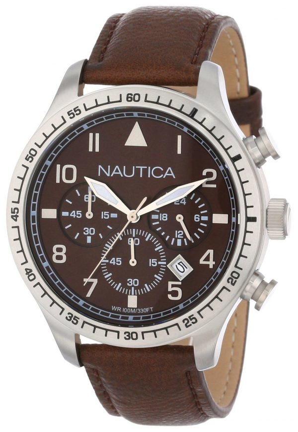 Nautica Bfd 105 N16582g Kello Ruskea / Nahka