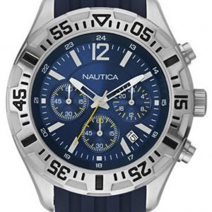 Nautica Chronograph A17667g Kello Sininen / Kumi