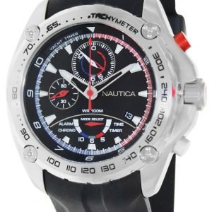 Nautica Chronograph A29520g Kello Musta / Kumi