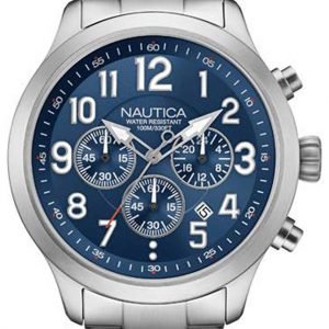 Nautica Chronograph Nai16516g Kello Sininen / Teräs