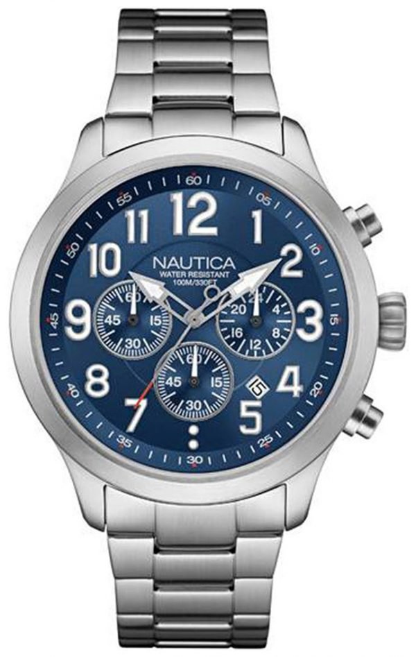 Nautica Chronograph Nai16516g Kello Sininen / Teräs