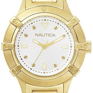 Nautica Dress Napcpr004 Kello Valkoinen / Kullansävytetty