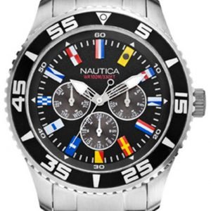 Nautica Multifunction A14631g Kello Musta / Teräs