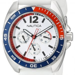 Nautica Multifunction N09907g Kello Valkoinen / Muovi