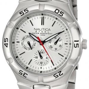 Nautica Multifunction N10074 Kello Hopea / Teräs