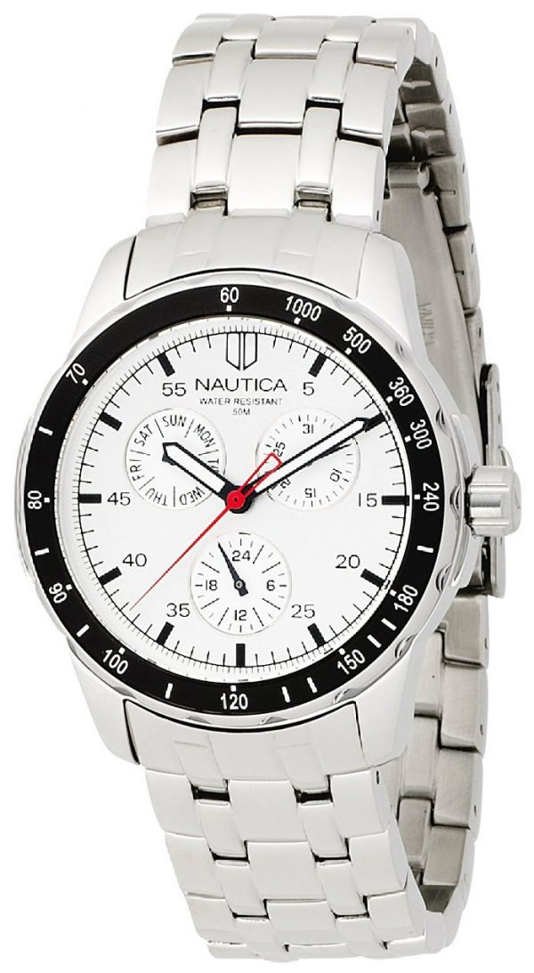 Nautica Multifunction N13556g Kello Hopea / Teräs