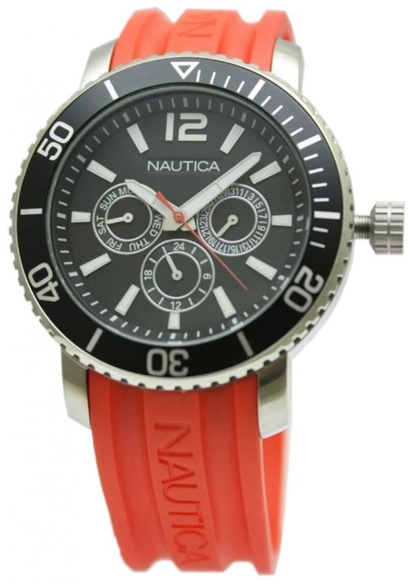 Nautica Multifunction N16639g Kello Musta / Muovi