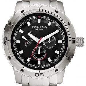 Nautica Multifunction N18620g Kello Musta / Teräs