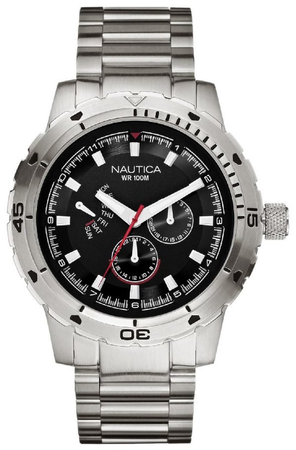 Nautica Multifunction N18620g Kello Musta / Teräs