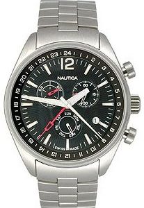 Nautica Multifunction N30001 Kello Musta / Teräs