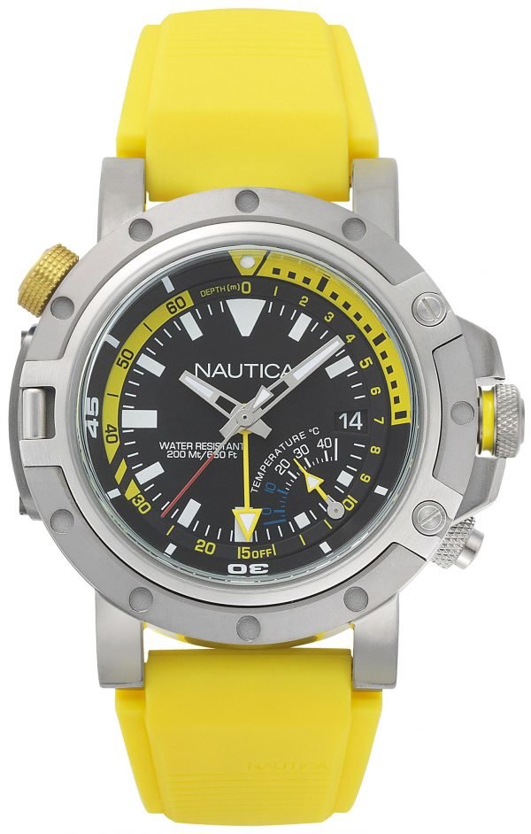 Nautica Multifunction Napprh003 Kello Musta / Kumi