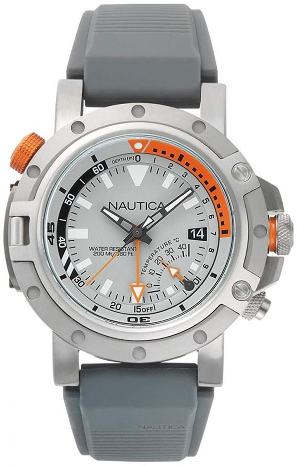 Nautica Napprh002 Kello Hopea / Kumi