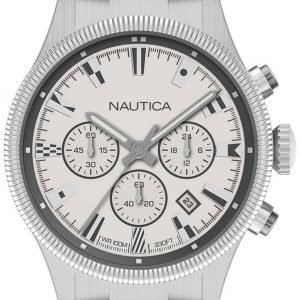 Nautica Napstb010 Kello Valkoinen / Teräs