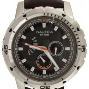 Nautica Ncs N15611g Kello Ruskea / Nahka