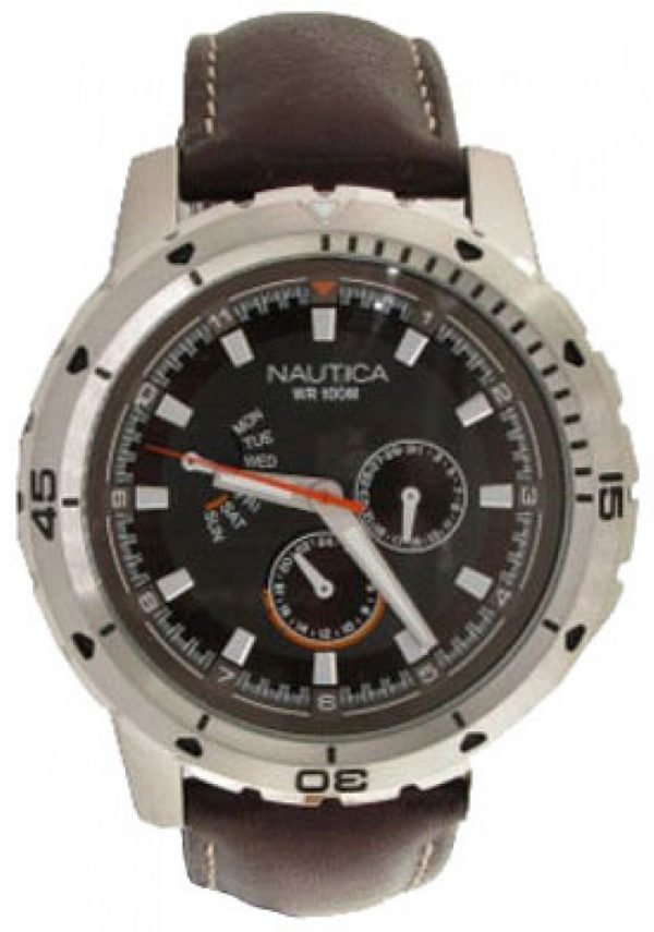 Nautica Ncs N15611g Kello Ruskea / Nahka