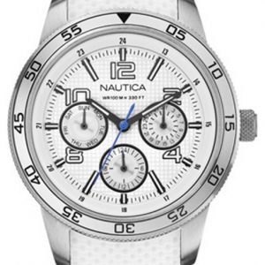 Nautica Nct A15638m Kello Valkoinen / Kumi