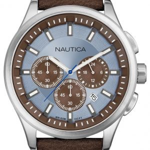 Nautica Nct A16694g Kello Sininen / Nahka