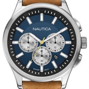 Nautica Nct A16695g Kello Sininen / Nahka