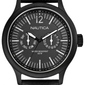 Nautica Nct N13603g Kello Musta / Nahka