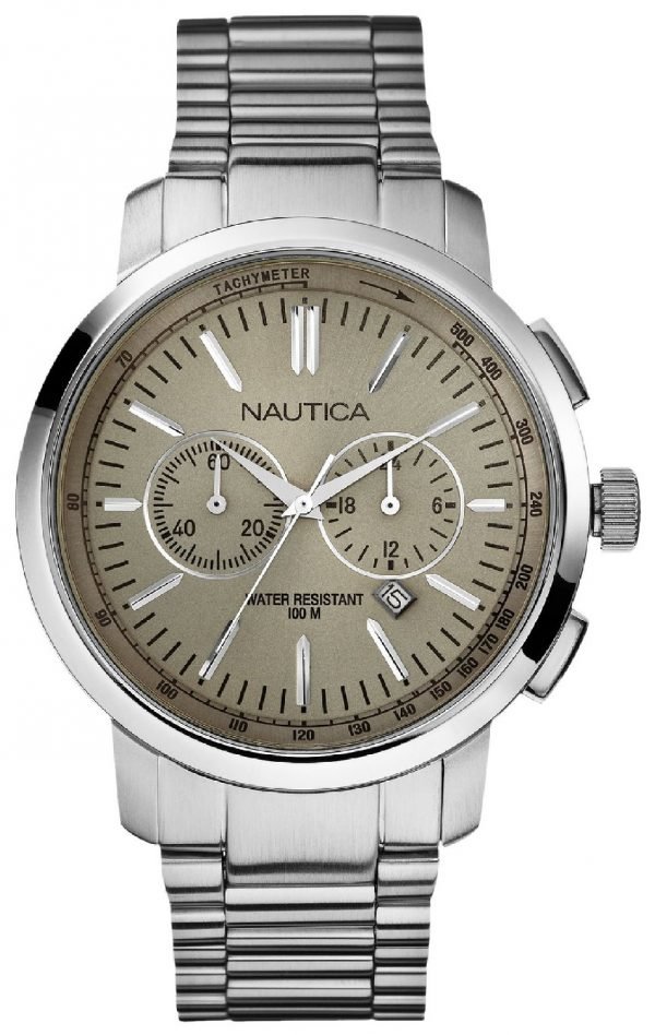 Nautica Nct N22602g Kello Beige / Teräs