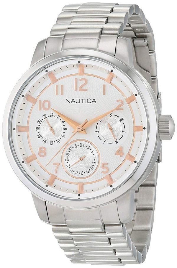 Nautica Nct Nad16554g Kello Hopea / Teräs