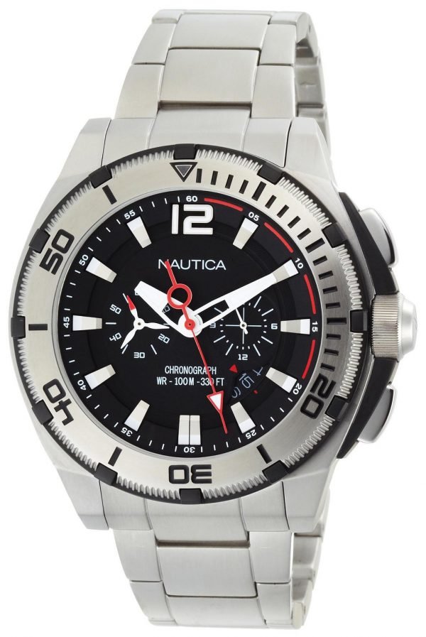 Nautica Nmx N31517g Kello Musta / Teräs