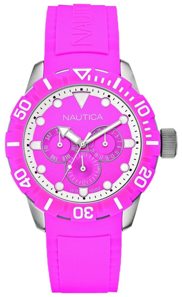 Nautica Nsr A13641g Kello Pinkki / Muovi