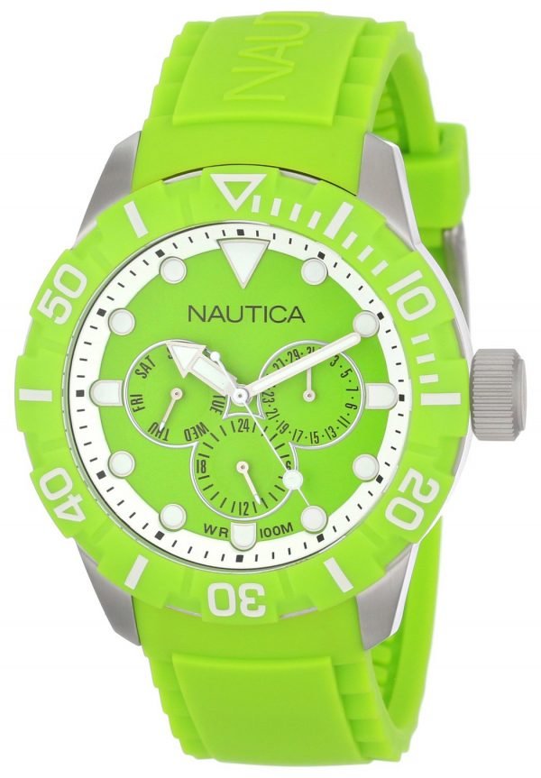 Nautica Nsr N13640g Kello Vihreä / Muovi