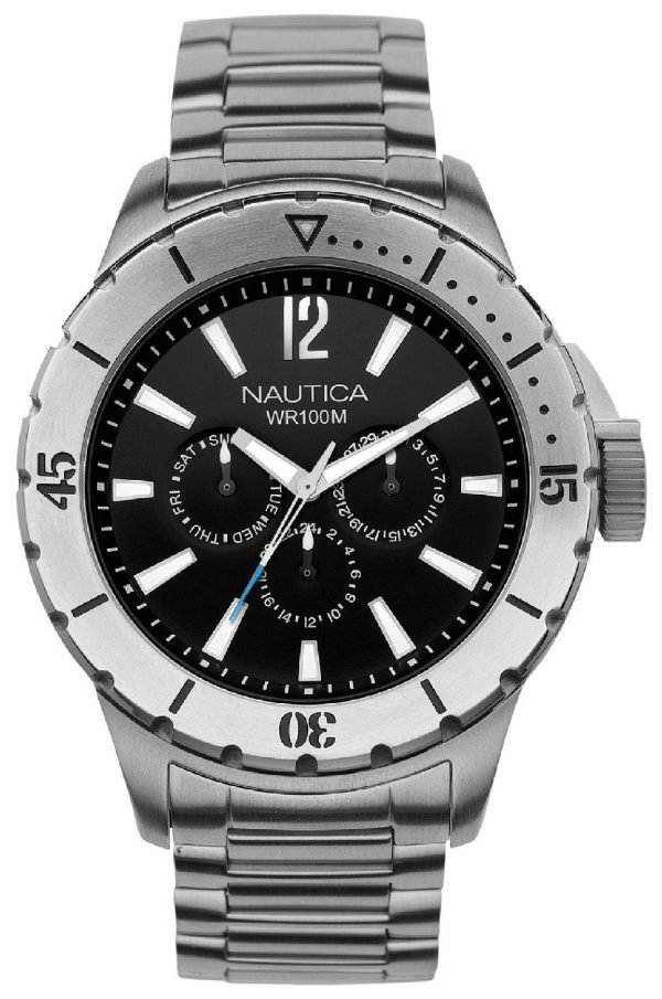 Nautica Nsr N19569g Kello Musta / Teräs