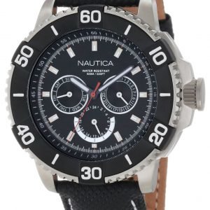 Nautica Nst N17602g Kello Musta / Nahka