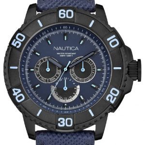 Nautica Nst N18644g Kello Sininen / Nahka