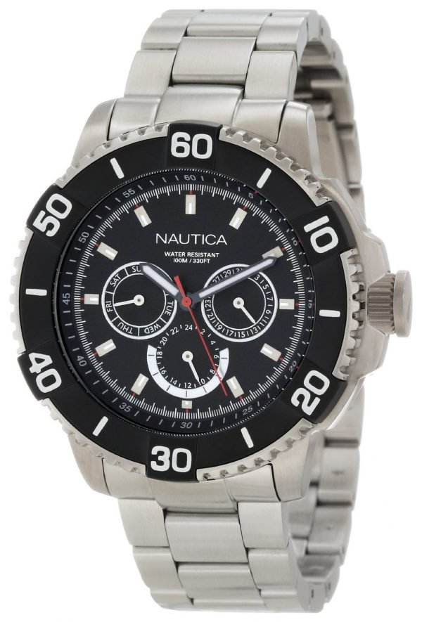 Nautica Nst N19587g Kello Musta / Teräs