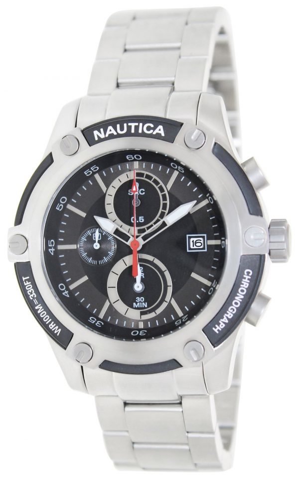 Nautica Nst N20056g Kello Musta / Teräs