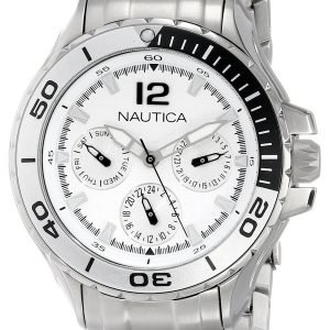 Nautica Nst N21561m Kello Hopea / Teräs